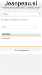 Mobile Screenshot of jeanpeau.si